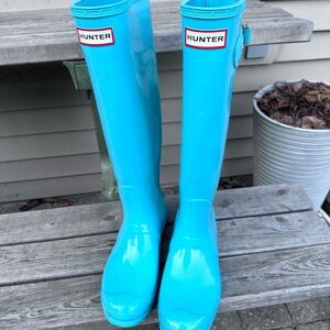 Hunter Vibrant Blue Waterproof Boots